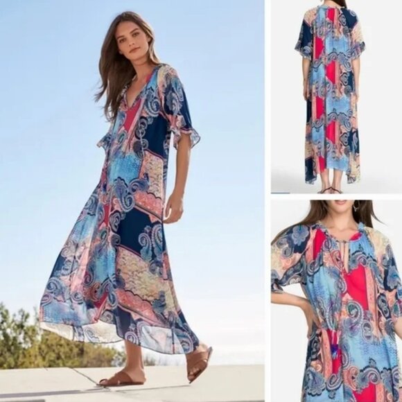 Cordelia Easy Midi Caftan Dress - Picture 1 of 4